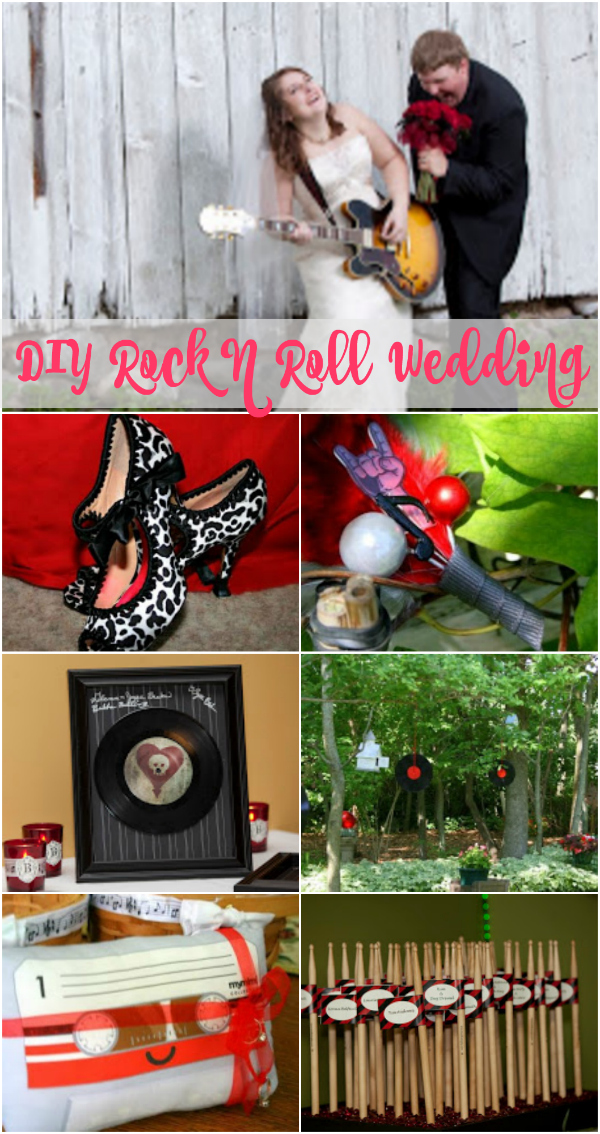 DIY Rock n Roll Wedding Theme