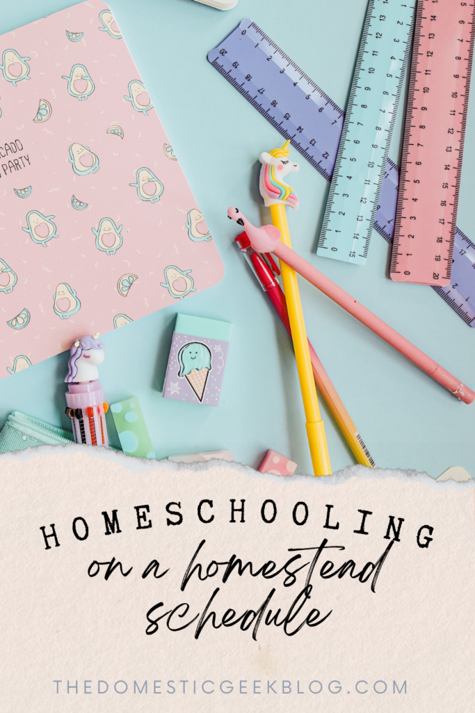 You can balance homesteading and homeschooling, it just takes grace and patience. Homeschooling on a homestead schedule is totally doable.