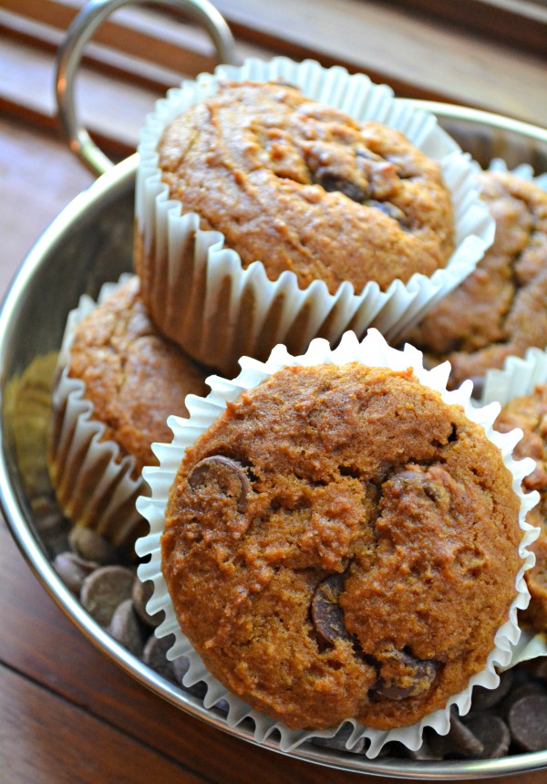 Pumpkin Spice Chocolate Chip Muffins The Domestic Geek Blog